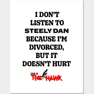 I Don't Listen To Steely Dan Because I'm Divorced Posters and Art